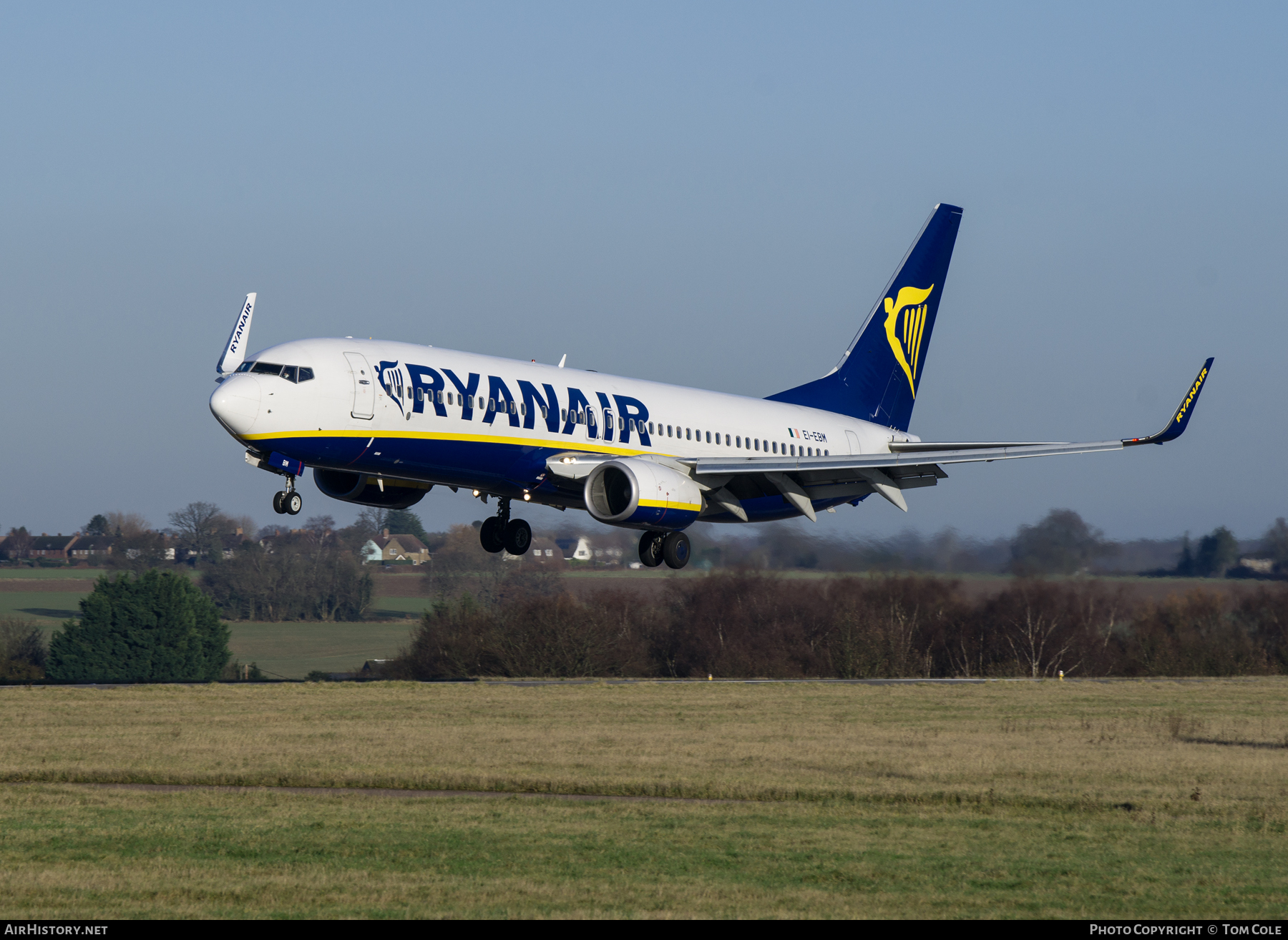 Aircraft Photo of EI-EBM | Boeing 737-8AS | Ryanair | AirHistory.net #67897