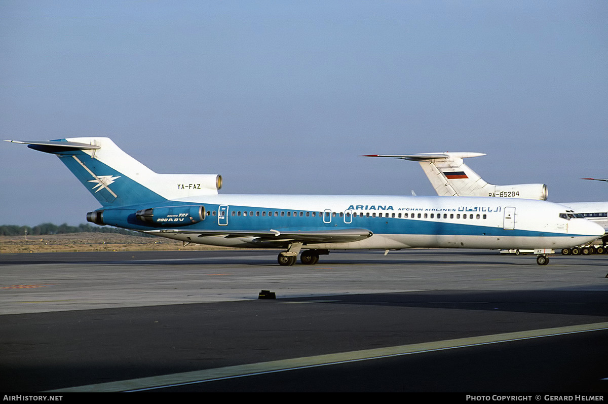 Aircraft Photo of YA-FAZ | Boeing 727-228/Adv | Ariana Afghan Airlines | AirHistory.net #67976