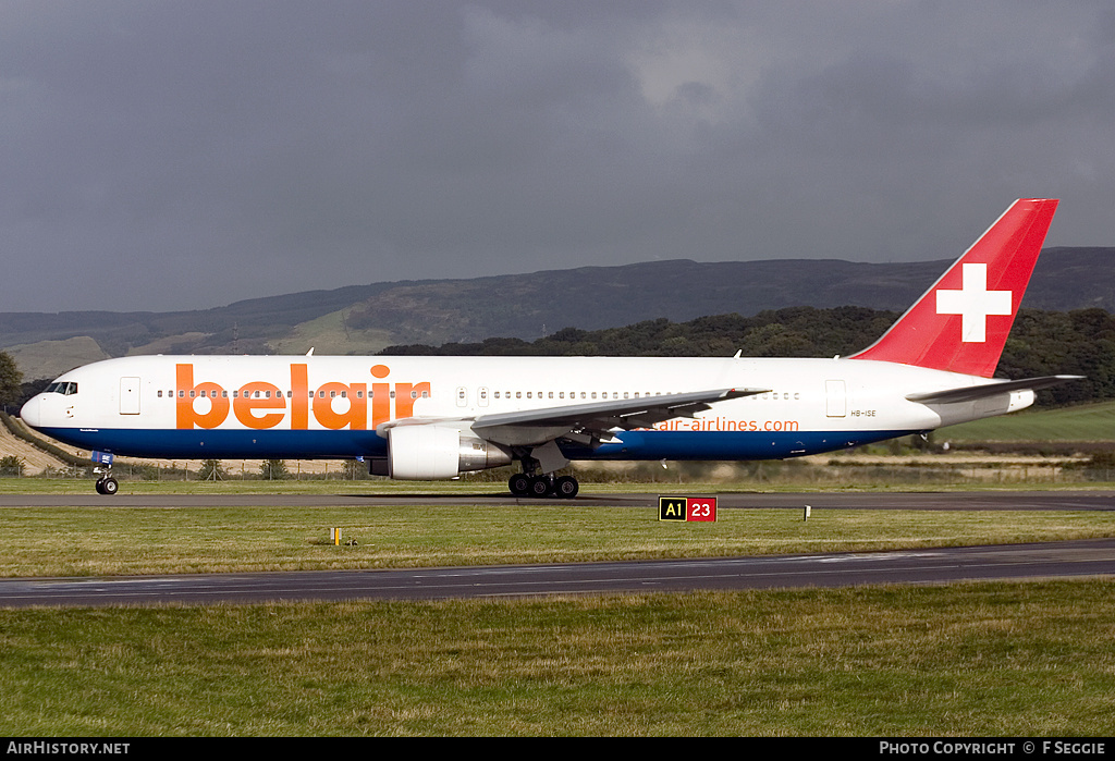 Aircraft Photo of HB-ISE | Boeing 767-3Q8/ER | Belair | AirHistory.net #67980