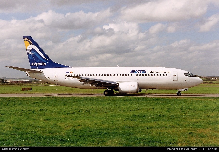 Aircraft Photo of CS-TGQ | Boeing 737-36N | SATA Internacional | AirHistory.net #67998