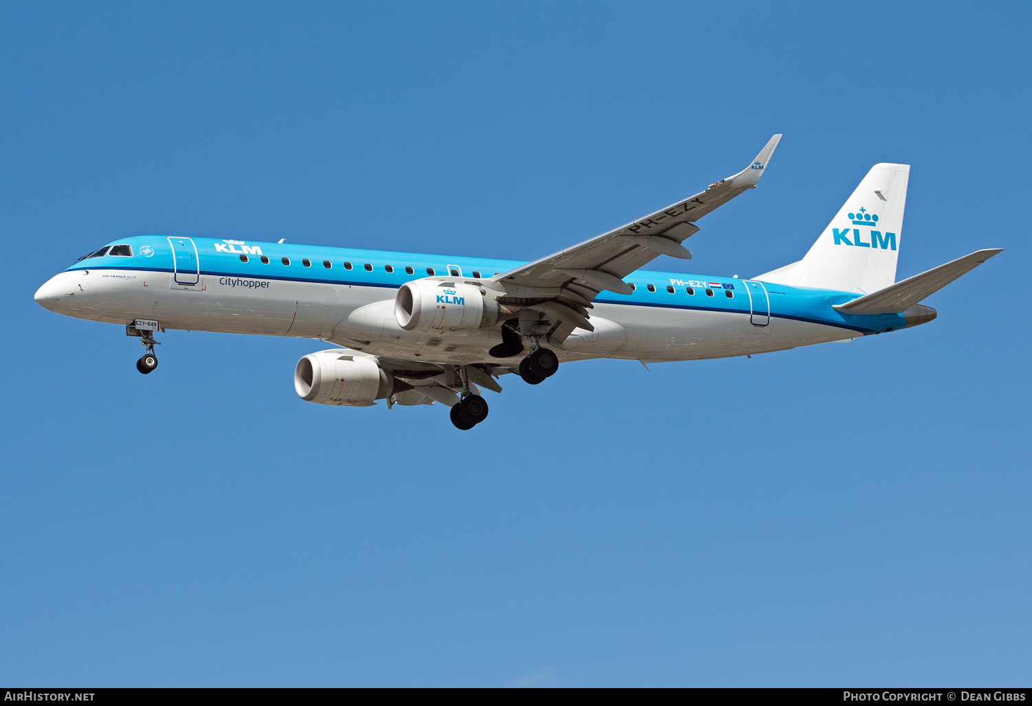 Aircraft Photo of PH-EZY | Embraer 190STD (ERJ-190-100STD) | KLM Cityhopper | AirHistory.net #68025