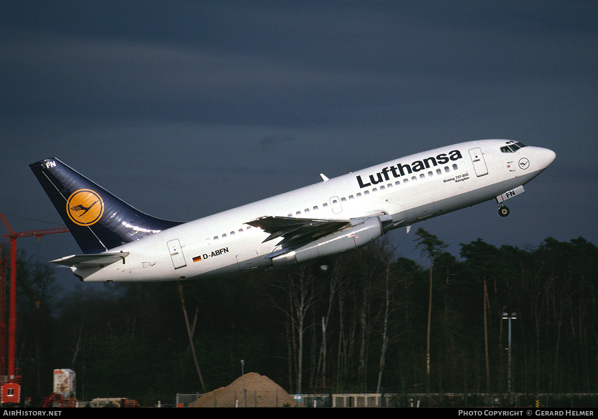 Aircraft Photo of D-ABFN | Boeing 737-230/Adv | Lufthansa | AirHistory.net #68034