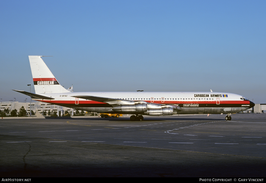Aircraft Photo of G-BFBZ | Boeing 707-351B | Caribbean Airways | AirHistory.net #68054