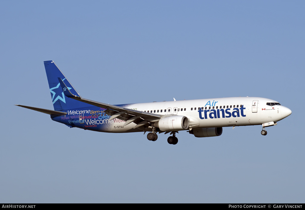 Aircraft Photo of C-GTQJ | Boeing 737-8Q8 | Air Transat | AirHistory.net #68059