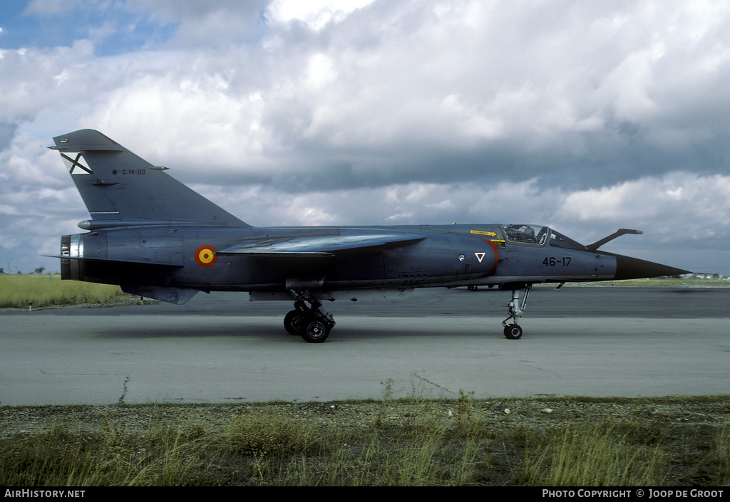 Aircraft Photo of C14-68 | Dassault Mirage F1EE | Spain - Air Force | AirHistory.net #68096