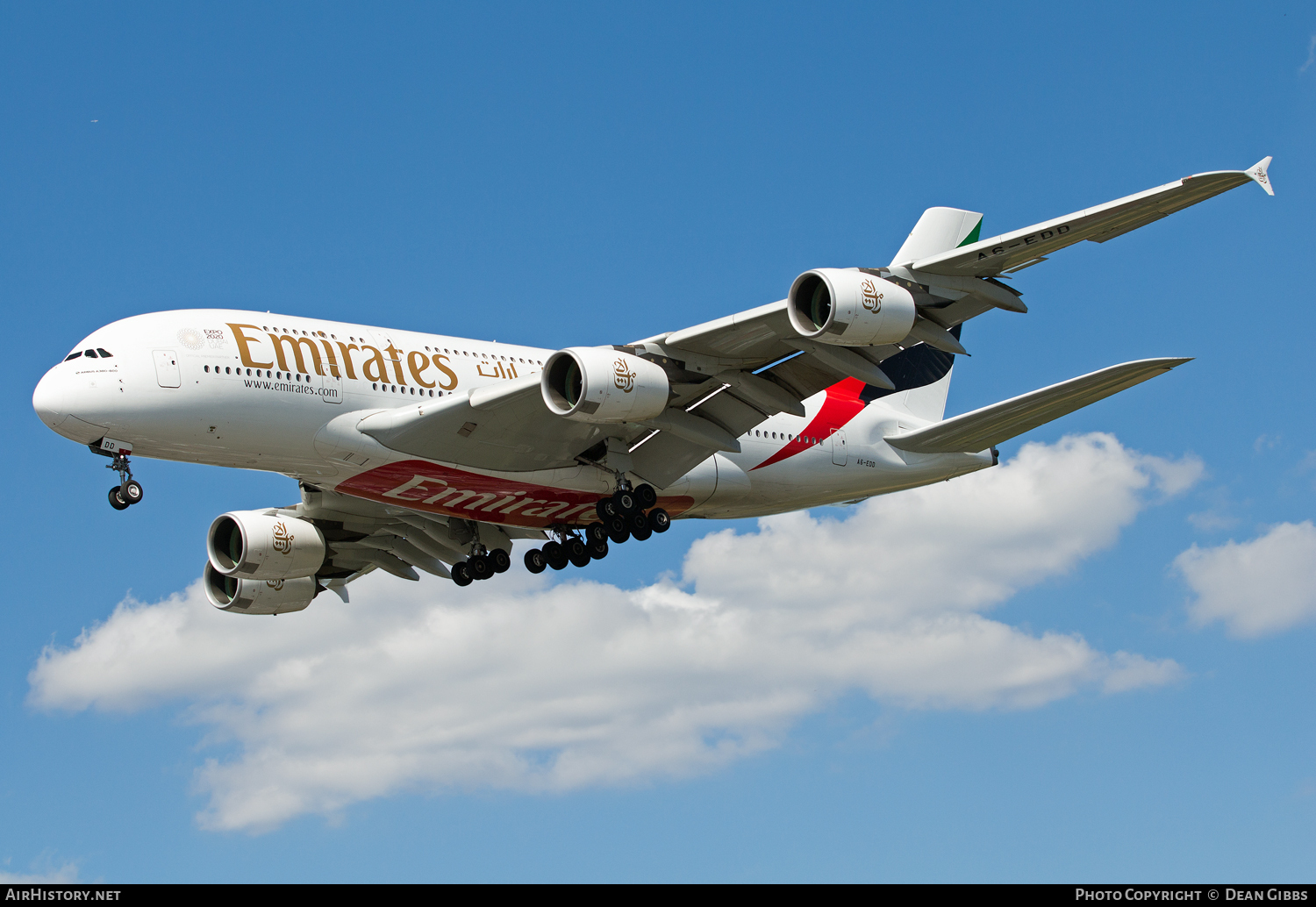 Aircraft Photo of A6-EDD | Airbus A380-861 | Emirates | AirHistory.net #68100