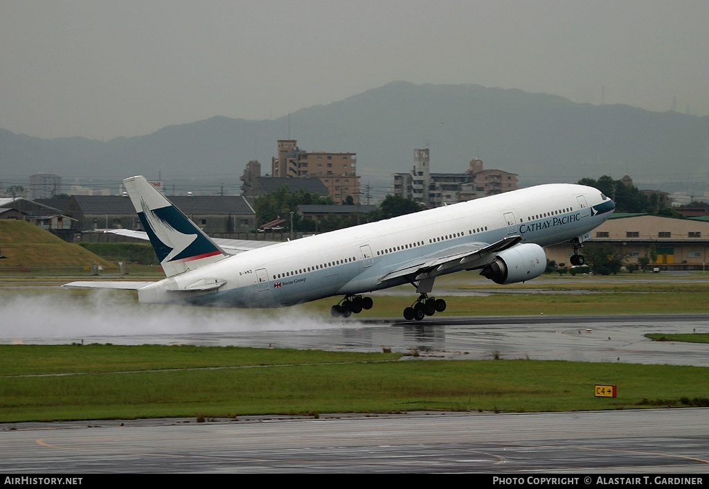 Aircraft Photo of B-HND | Boeing 777-267 | Cathay Pacific Airways | AirHistory.net #68108