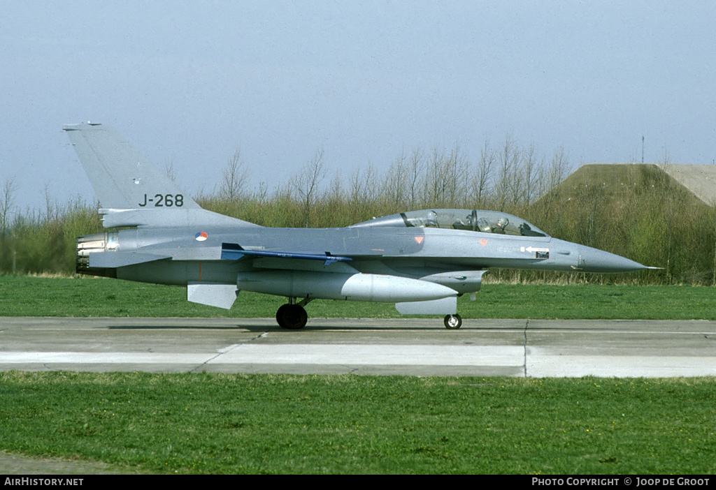 Aircraft Photo of J-268 | General Dynamics F-16B Fighting Falcon | Netherlands - Air Force | AirHistory.net #68112
