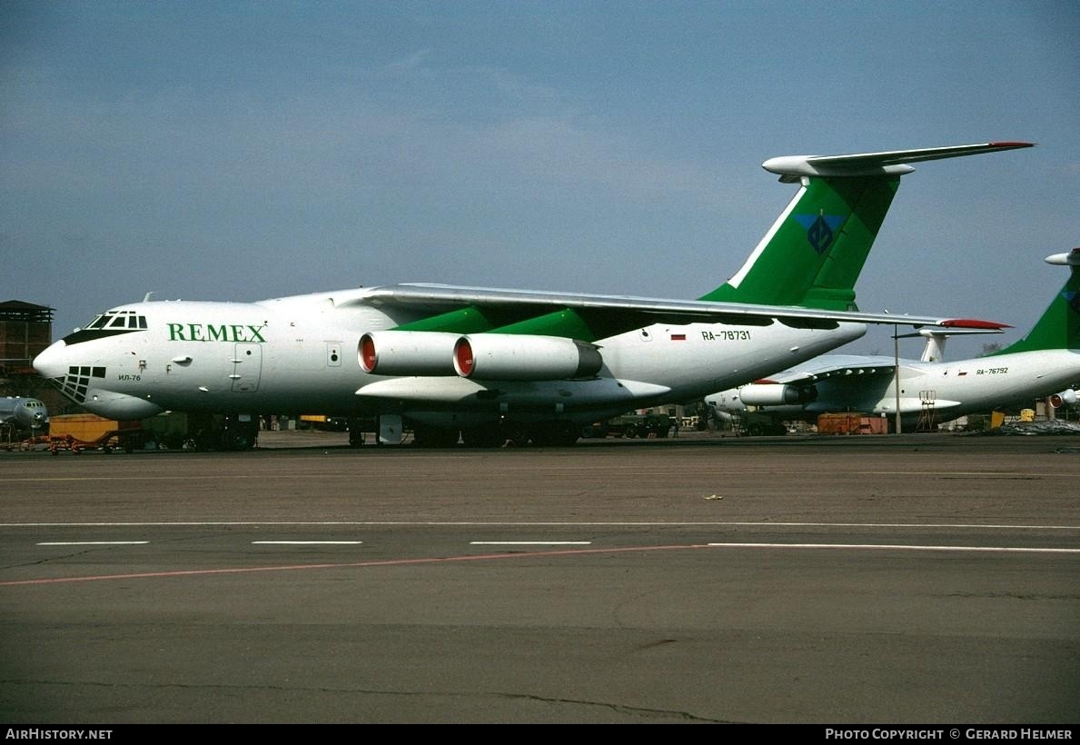 Aircraft Photo of RA-78731 | Ilyushin Il-76T | Remex - Remont Exploitation | AirHistory.net #68114