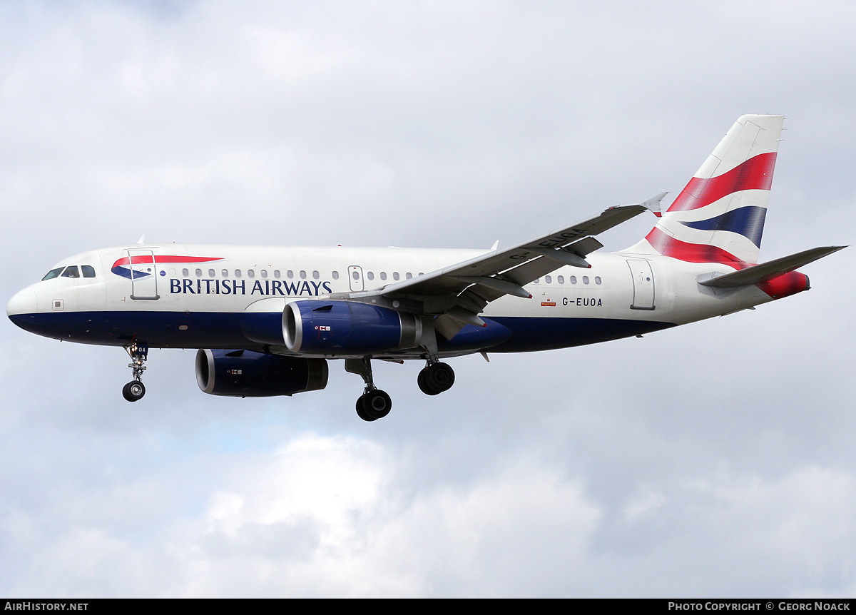 Aircraft Photo of G-EUOA | Airbus A319-131 | British Airways | AirHistory.net #68123