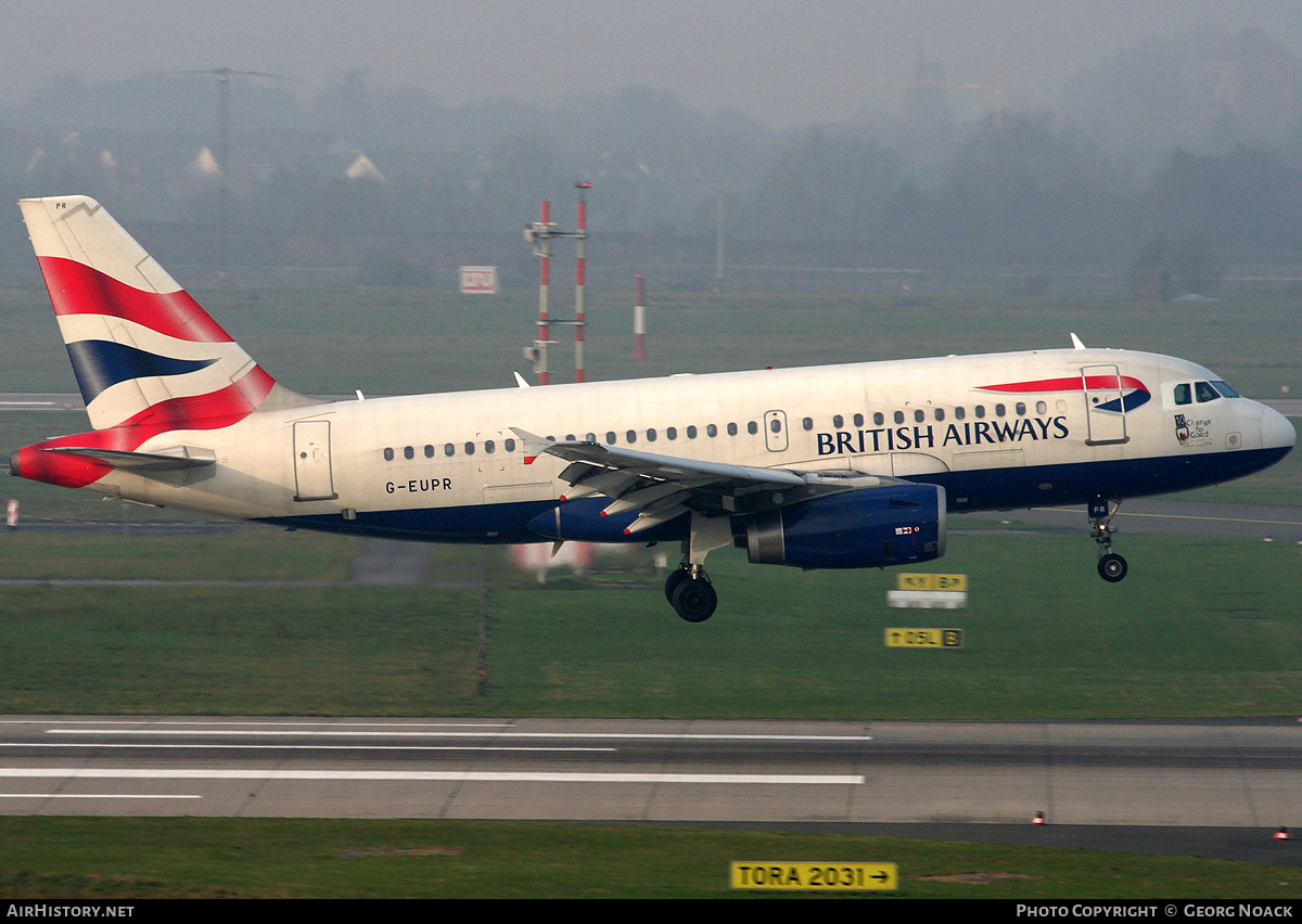 Aircraft Photo of G-EUPR | Airbus A319-131 | British Airways | AirHistory.net #68140