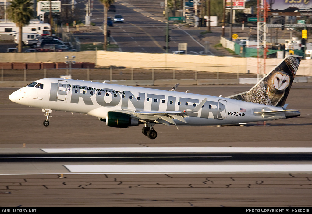 Aircraft Photo of N873RW | Embraer 170SE (ERJ-170-100SE) | Frontier Airlines | AirHistory.net #68156