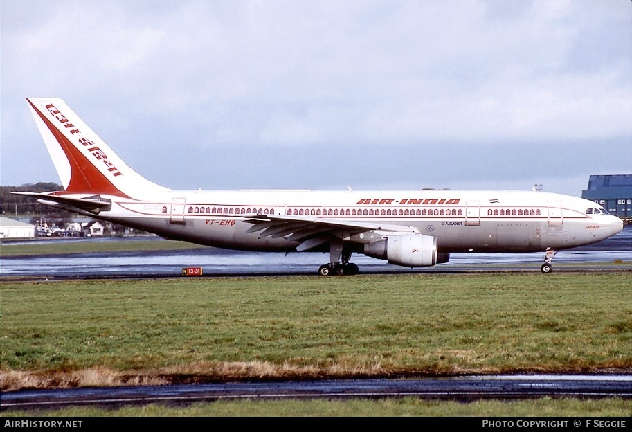 Aircraft Photo of VT-EHQ | Airbus A300B4-203 | Air India | AirHistory.net #68176