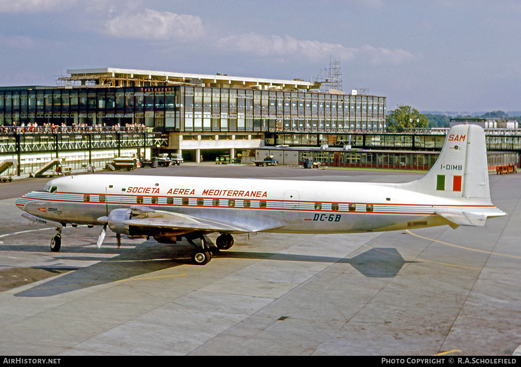 Aircraft Photo of I-DIMB | Douglas DC-6B | Società Aerea Mediterranea - SAM | AirHistory.net #68179