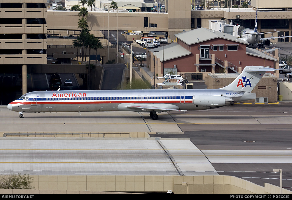 Aircraft Photo of N581AA | McDonnell Douglas MD-82 (DC-9-82) | American Airlines | AirHistory.net #68186