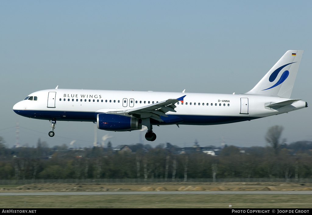 Aircraft Photo of D-ANNA | Airbus A320-232 | Blue Wings | AirHistory.net #68190