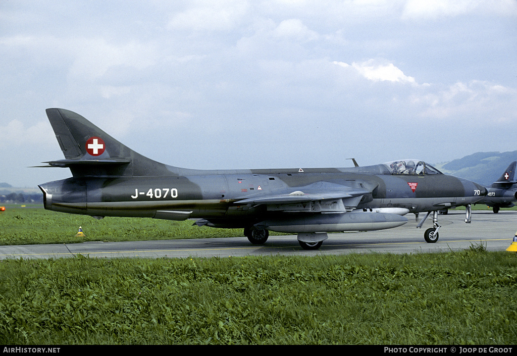 Aircraft Photo of J-4070 | Hawker Hunter F58 | Switzerland - Air Force | AirHistory.net #68244