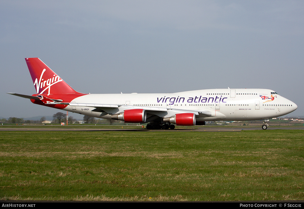 Aircraft Photo of G-VROY | Boeing 747-443 | Virgin Atlantic Airways | AirHistory.net #68247
