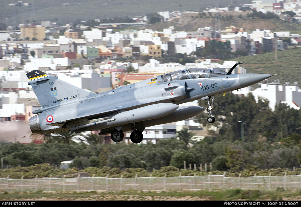 Aircraft Photo of 529 | Dassault Mirage 2000B | France - Air Force | AirHistory.net #68253
