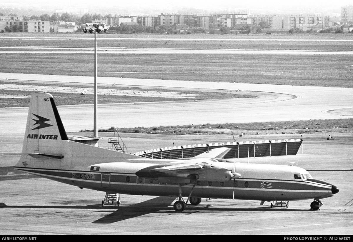 Aircraft Photo of F-BPNG | Fokker F27-500 Friendship | Air Inter | AirHistory.net #68273