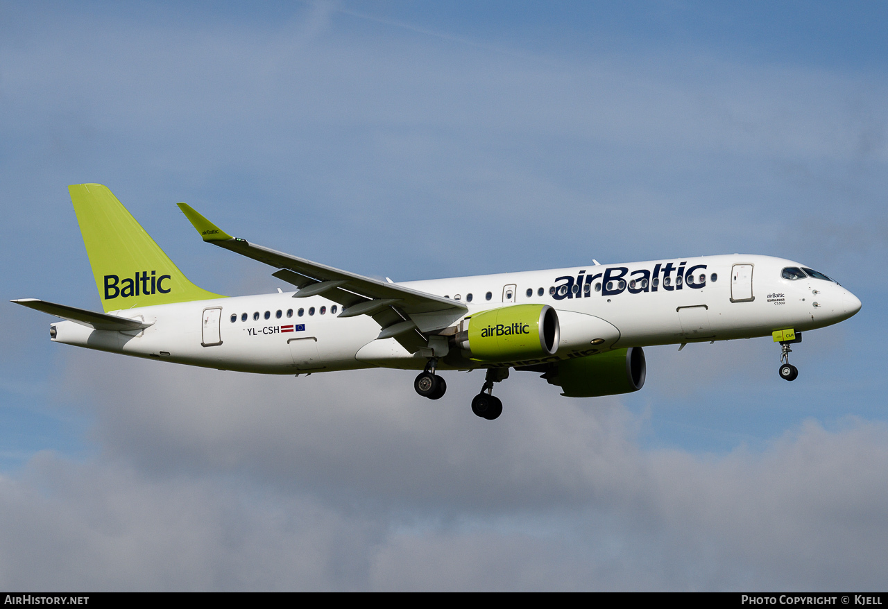 Aircraft Photo of YL-CSH | Bombardier CSeries CS300 (BD-500-1A11) | AirBaltic | AirHistory.net #68294
