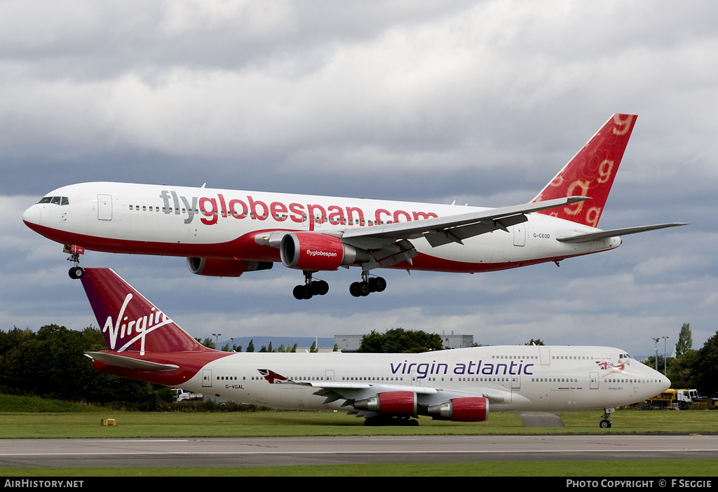 Aircraft Photo of G-CEOD | Boeing 767-319/ER | Flyglobespan | AirHistory.net #68314