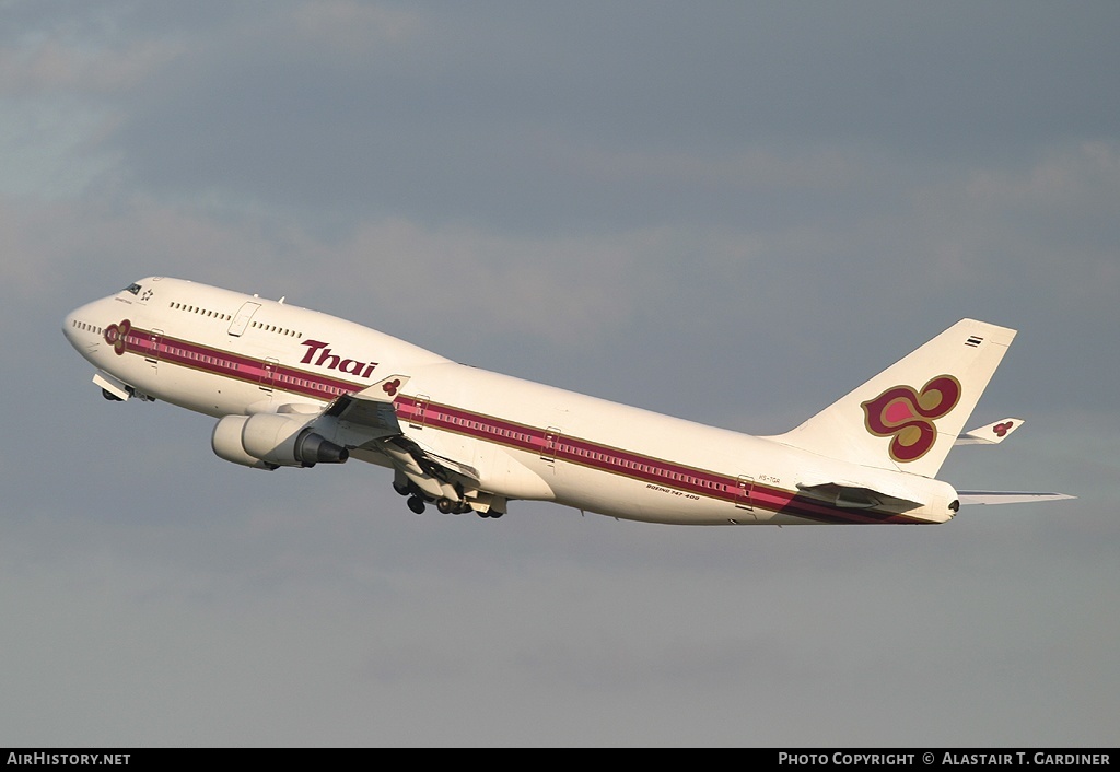 Aircraft Photo of HS-TGR | Boeing 747-4D7 | Thai Airways International | AirHistory.net #68332