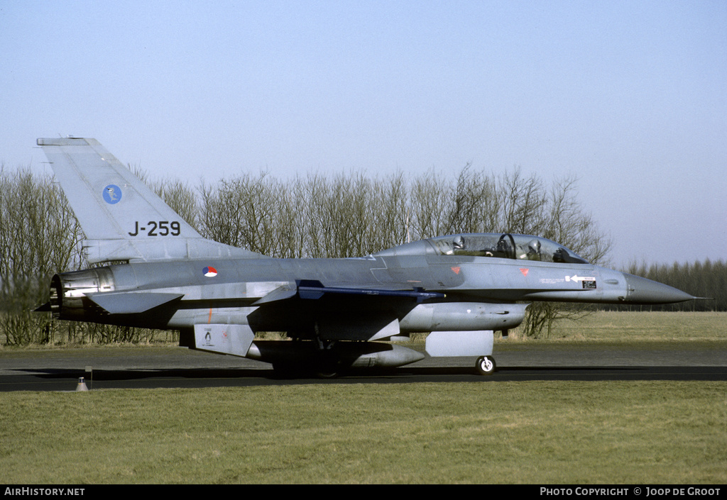 Aircraft Photo of J-259 | General Dynamics F-16B Fighting Falcon | Netherlands - Air Force | AirHistory.net #68339