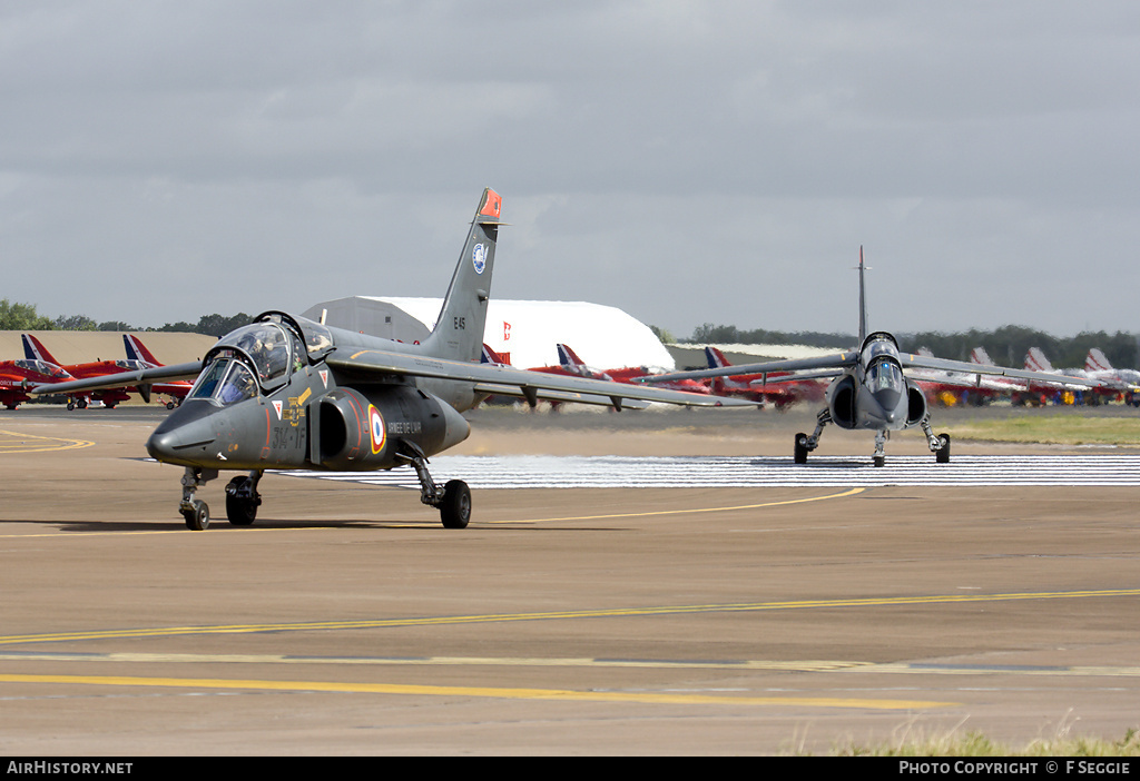 Aircraft Photo of E45 | Dassault-Dornier Alpha Jet E | France - Air Force | AirHistory.net #68348
