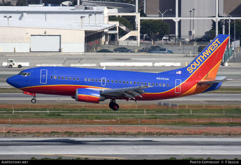 Aircraft Photo of N505SW | Boeing 737-5H4 | Southwest Airlines | AirHistory.net #68366