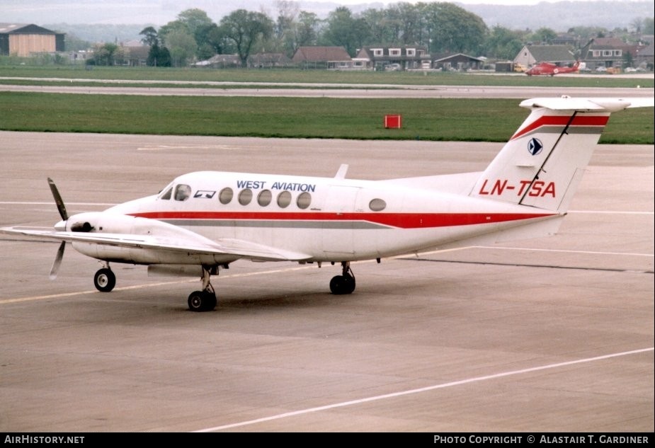 Aircraft Photo of LN-TSA | Beech 200 Super King Air | West Aviation | AirHistory.net #68396