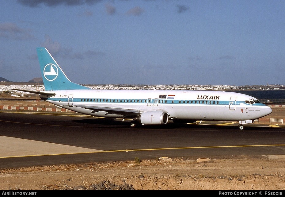 Aircraft Photo of LX-LGF | Boeing 737-4C9 | Luxair | AirHistory.net #68444