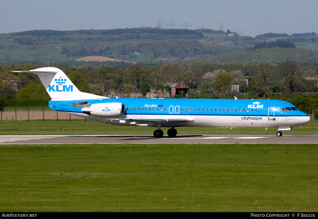 Aircraft Photo of PH-OFO | Fokker 100 (F28-0100) | KLM Cityhopper | AirHistory.net #68445