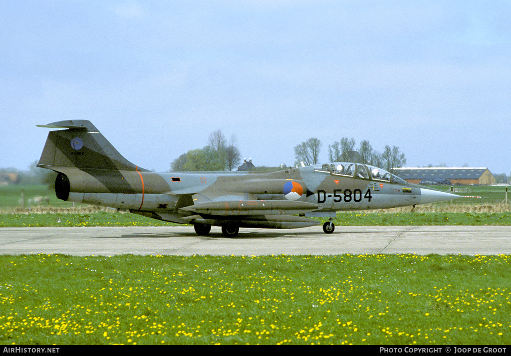 Aircraft Photo of D-5804 | Lockheed TF-104G Starfighter | Netherlands - Air Force | AirHistory.net #68446
