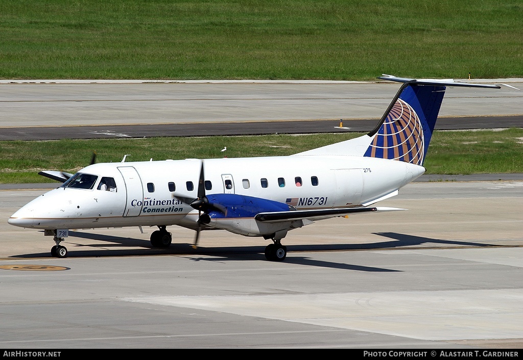 Aircraft Photo of N16731 | Embraer EMB-120RT Brasilia | Continental Connection | AirHistory.net #68517