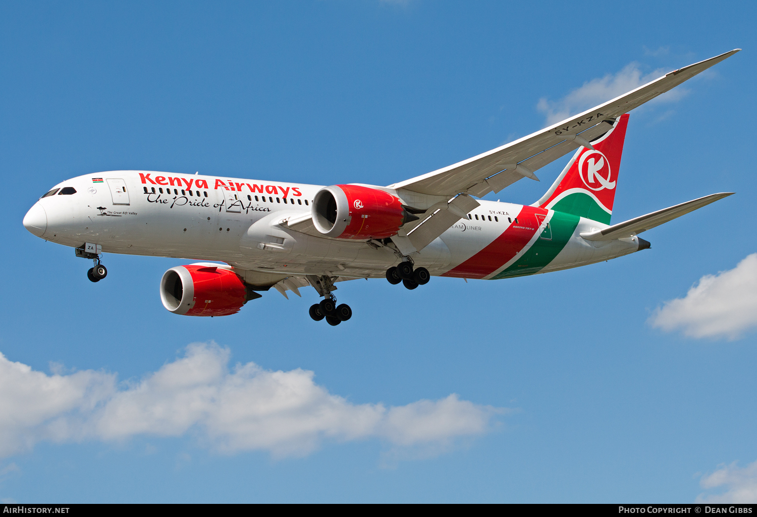 Aircraft Photo of 5Y-KZA | Boeing 787-8 Dreamliner | Kenya Airways | AirHistory.net #68524