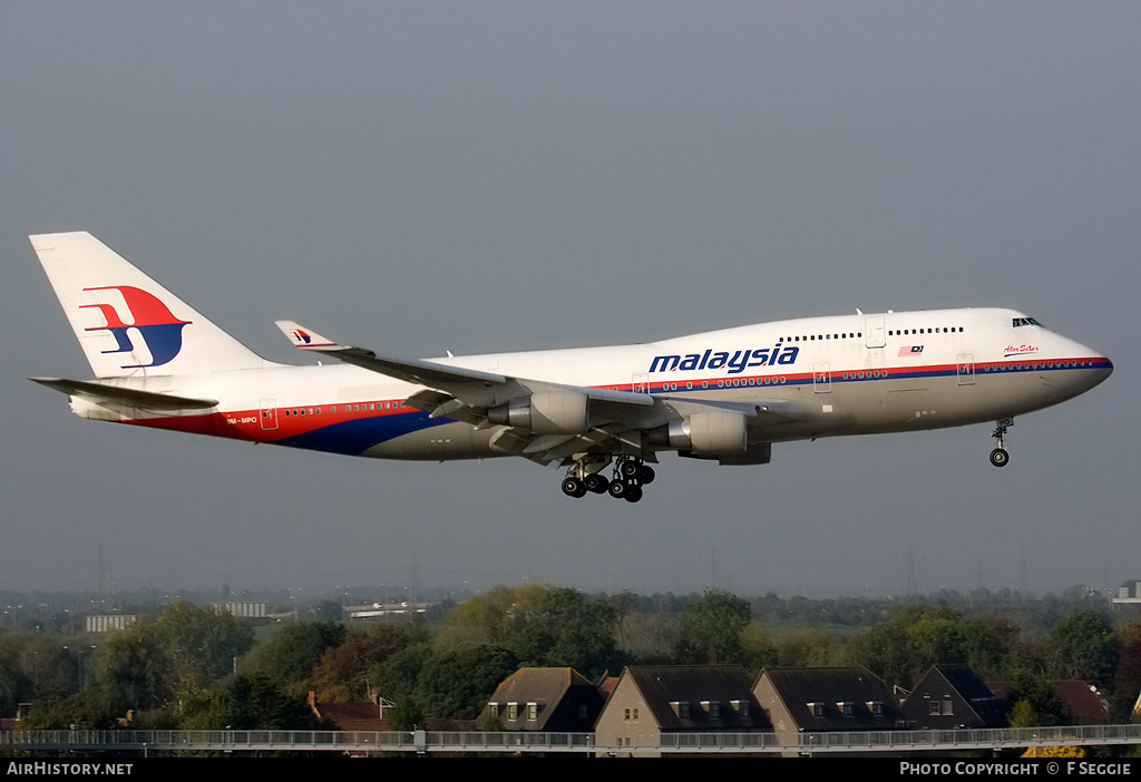 Aircraft Photo of 9M-MPO | Boeing 747-4H6 | Malaysia Airlines | AirHistory.net #68526