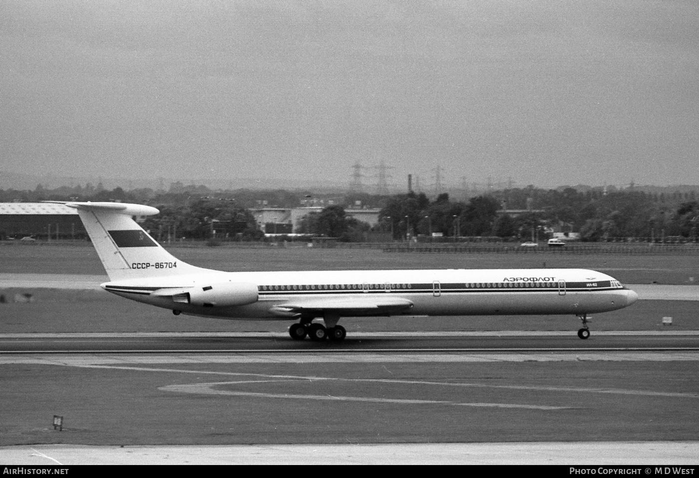 Aircraft Photo of CCCP-86704 | Ilyushin Il-62 | Aeroflot | AirHistory.net #68544