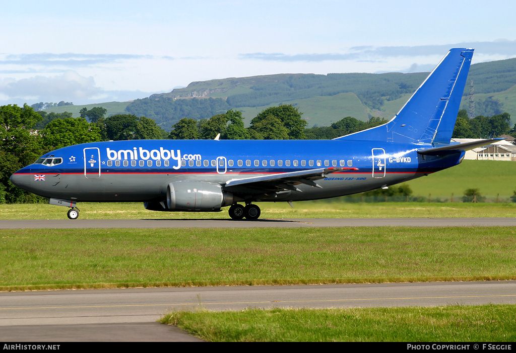 Aircraft Photo of G-BVKD | Boeing 737-59D | Bmibaby | AirHistory.net #68558