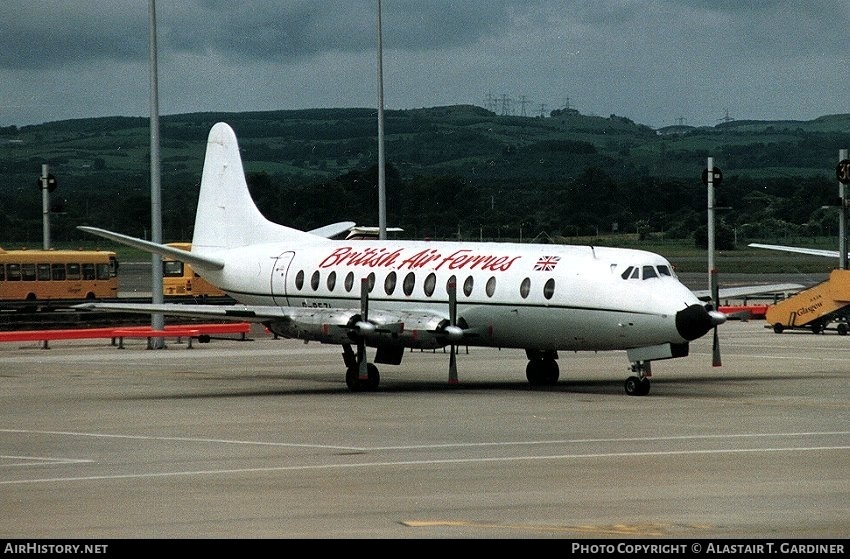 Aircraft Photo of G-BFZL | Vickers 836 Viscount | British Air Ferries - BAF | AirHistory.net #68562