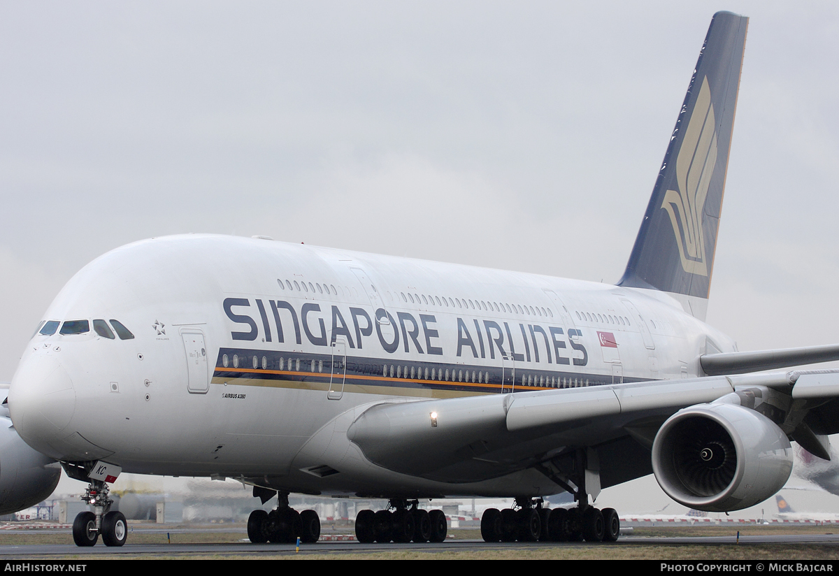 Aircraft Photo of 9V-SKC | Airbus A380-841 | Singapore Airlines | AirHistory.net #68578