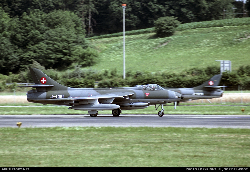 Aircraft Photo of J-4061 | Hawker Hunter F58 | Switzerland - Air Force | AirHistory.net #68602