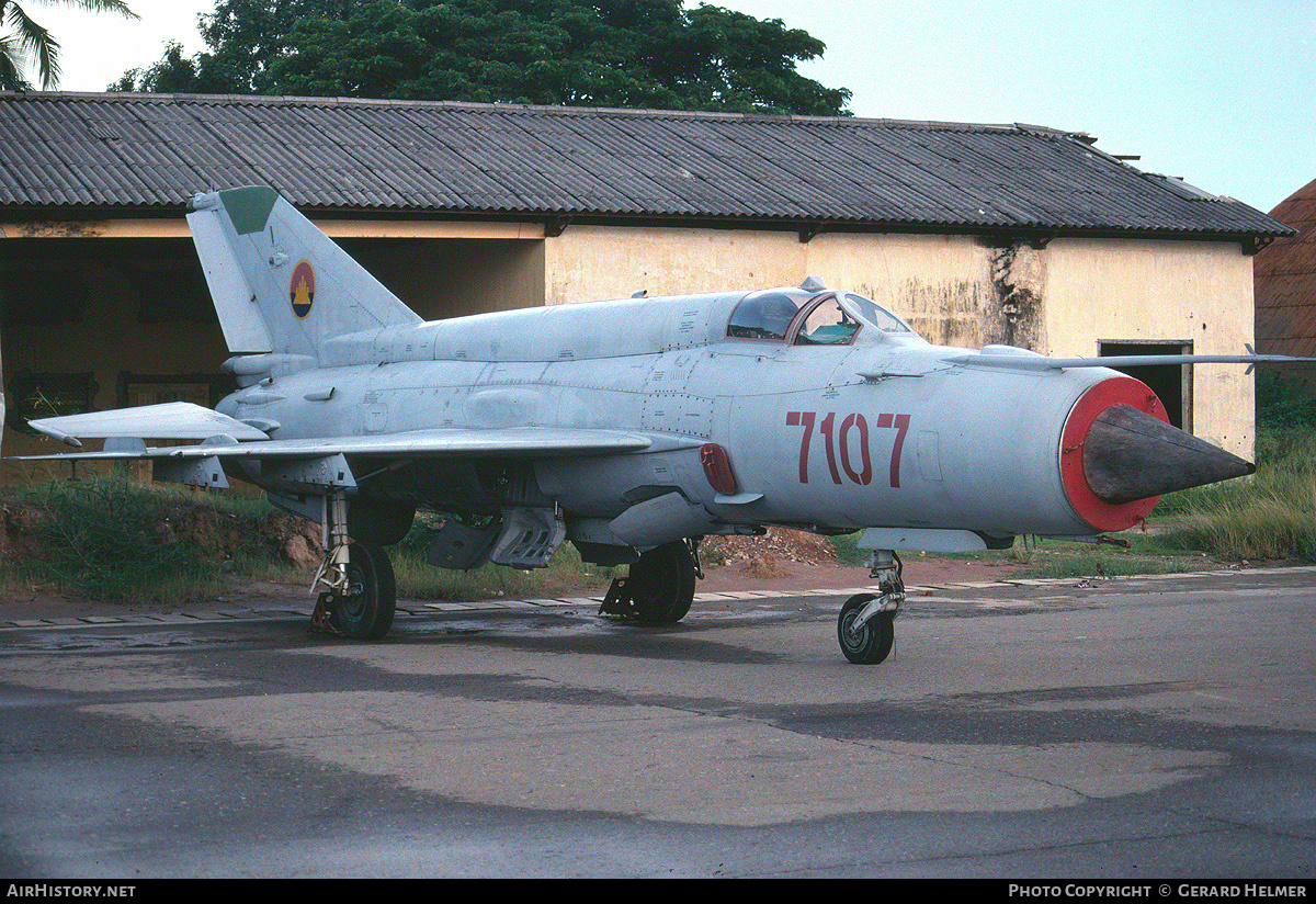 Aircraft Photo of 7107 | Mikoyan-Gurevich MiG-21bis | Cambodia - Air Force | AirHistory.net #68606
