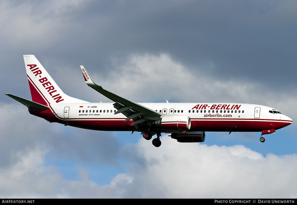 Aircraft Photo of D-ABBI | Boeing 737-86J | Air Berlin | AirHistory.net #68654