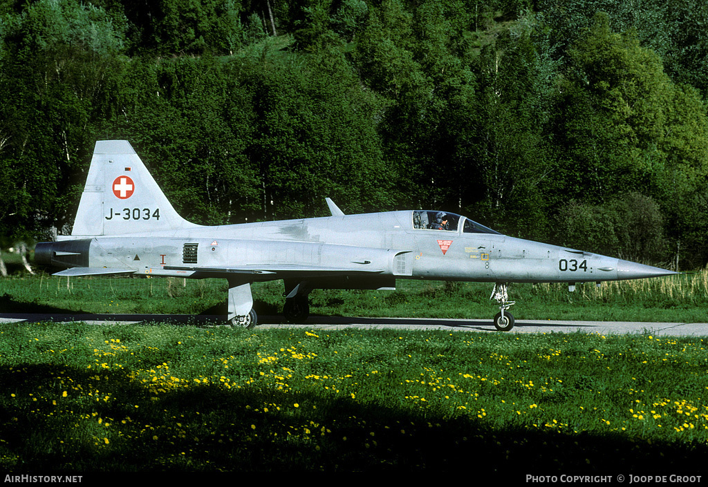 Aircraft Photo of J-3034 | Northrop F-5E Tiger II | Switzerland - Air Force | AirHistory.net #68679