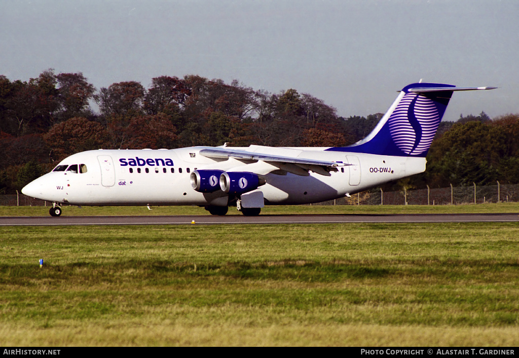 Aircraft Photo of OO-DWJ | British Aerospace Avro 146-RJ100 | Sabena | AirHistory.net #68680