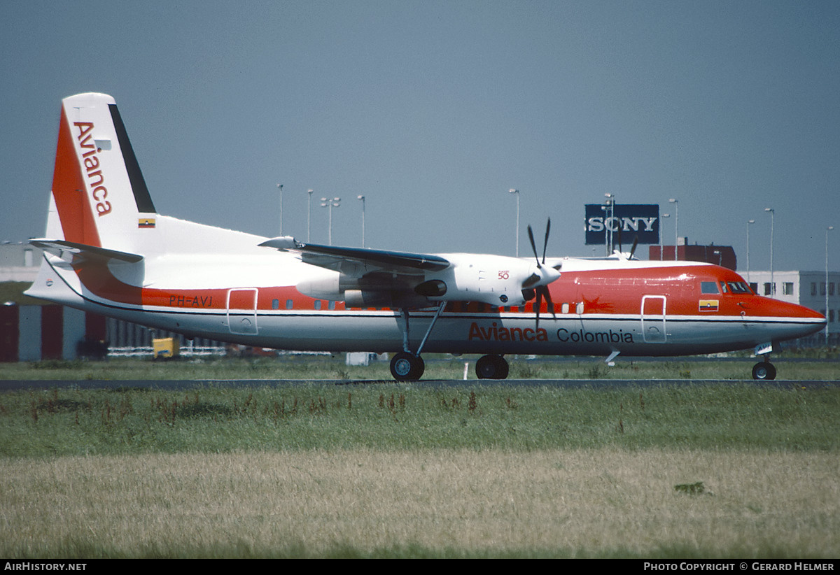 Aircraft Photo of PH-AVJ | Fokker 50 | Avianca | AirHistory.net #68682