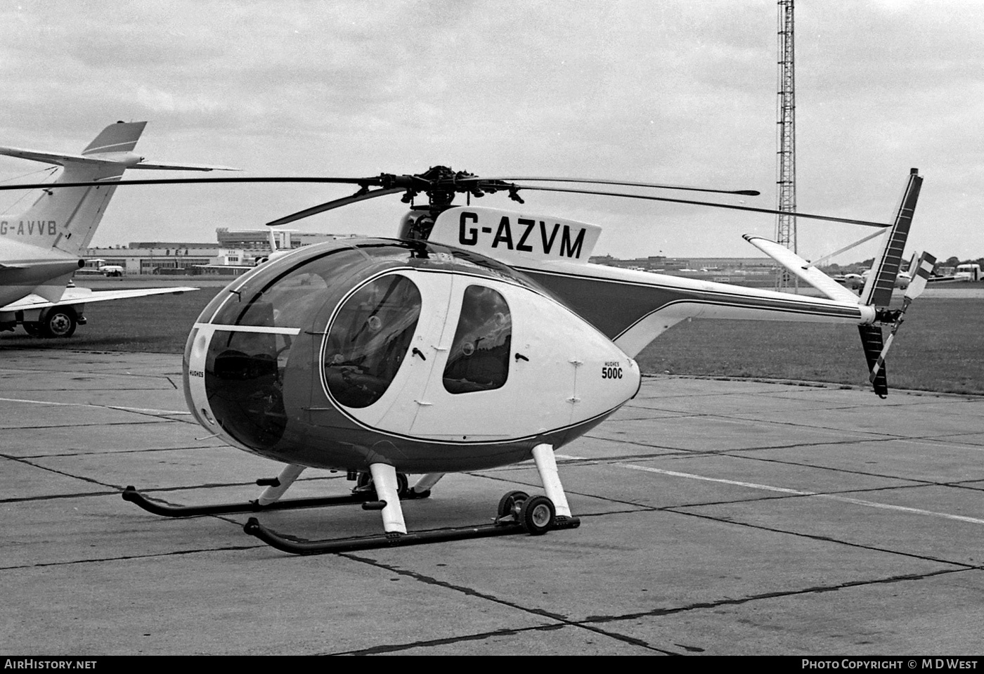 Aircraft Photo of G-AZVM | Hughes 500C (369HS) | AirHistory.net #68729