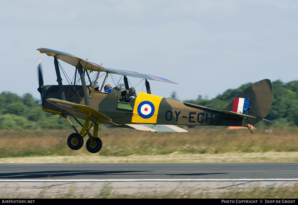 Aircraft Photo of OY-ECH | De Havilland D.H. 82A Tiger Moth II | UK - Air Force | AirHistory.net #68731
