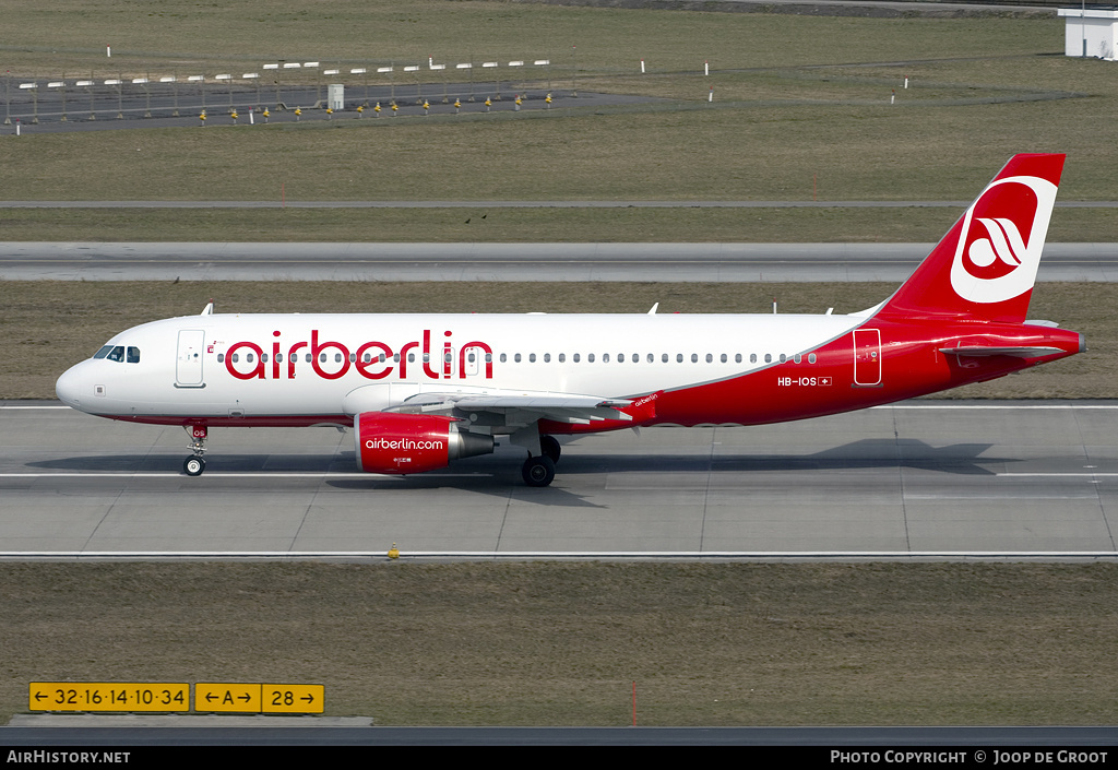 Aircraft Photo of HB-IOS | Airbus A320-214 | Air Berlin | AirHistory.net #68740